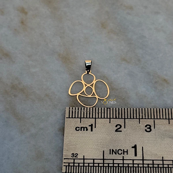 تصویر دوم آویز فانتزی طلا لیزری